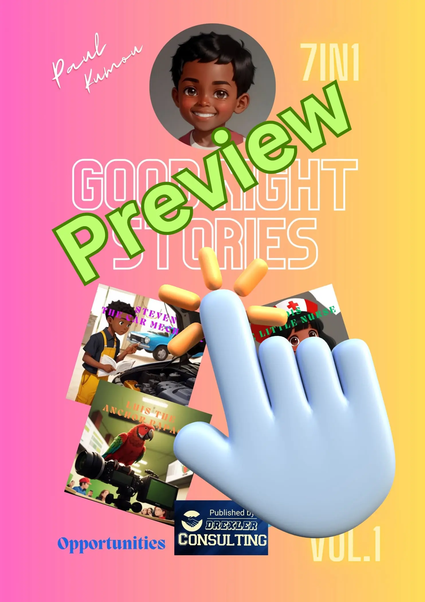 pdf preview good night stories opportunities, kids s story book paul kumou 